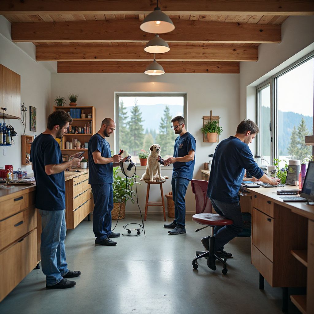 GroomCraft Canada team in workshop