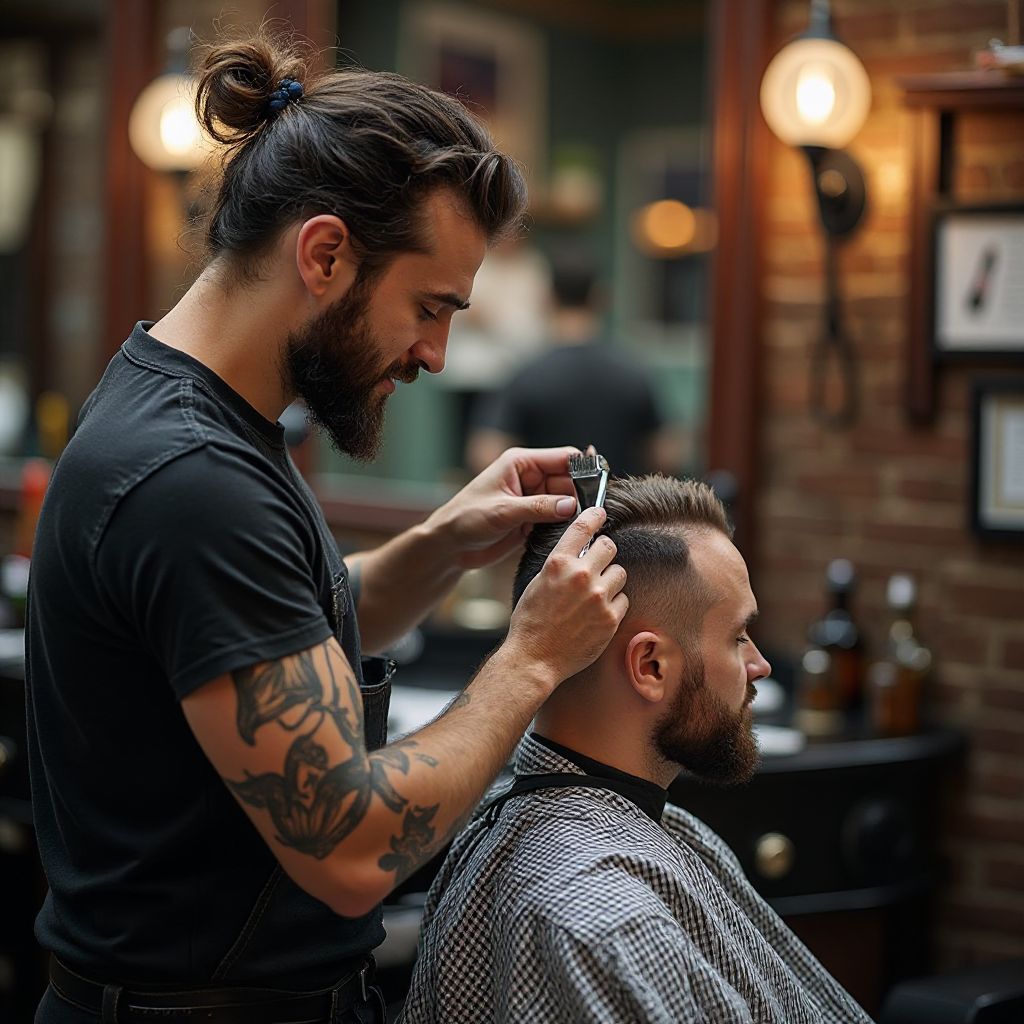 Professional barbers testing new product line