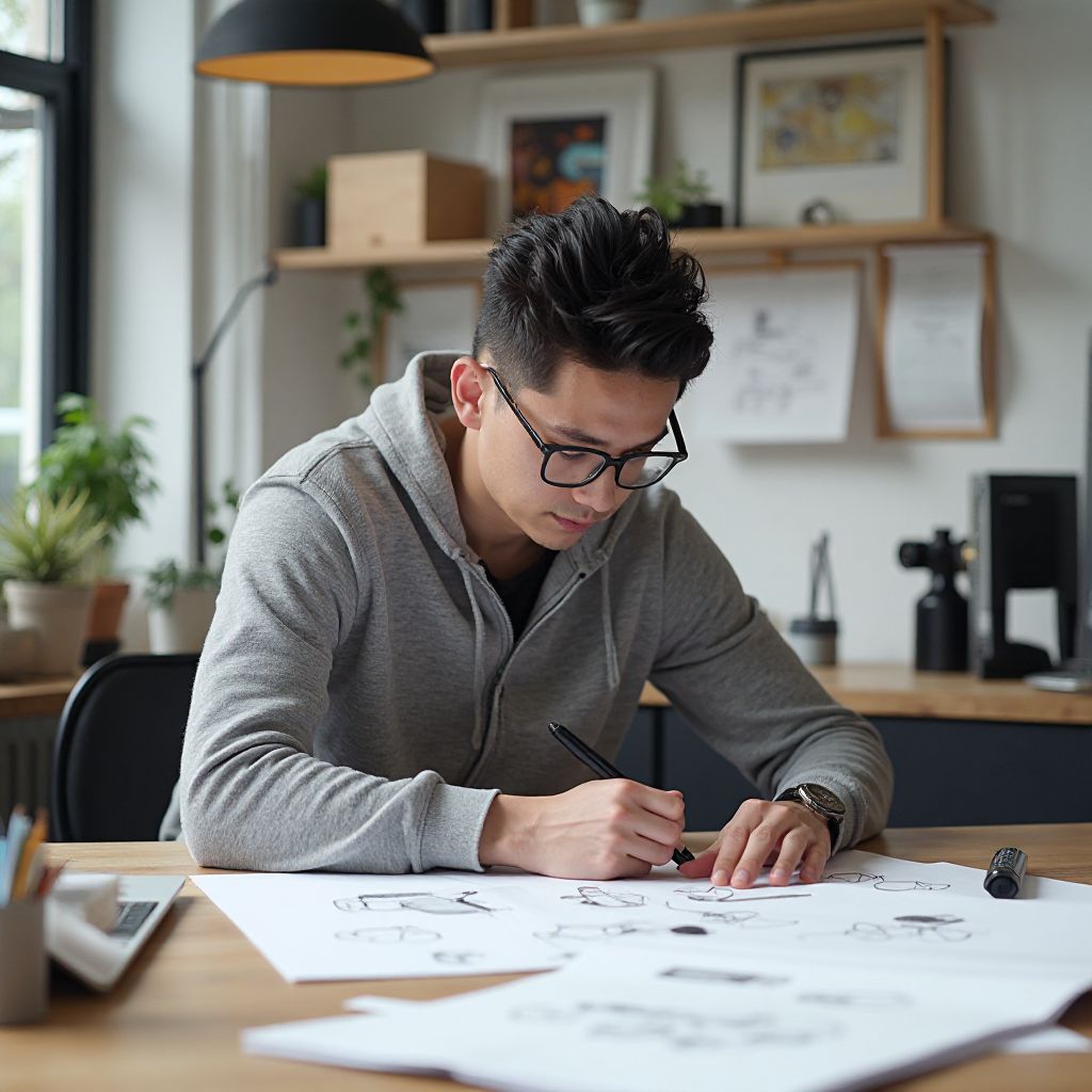 Portrait of Marcus Chen, Head of Design